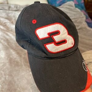 Black and Red Number 3 Cap